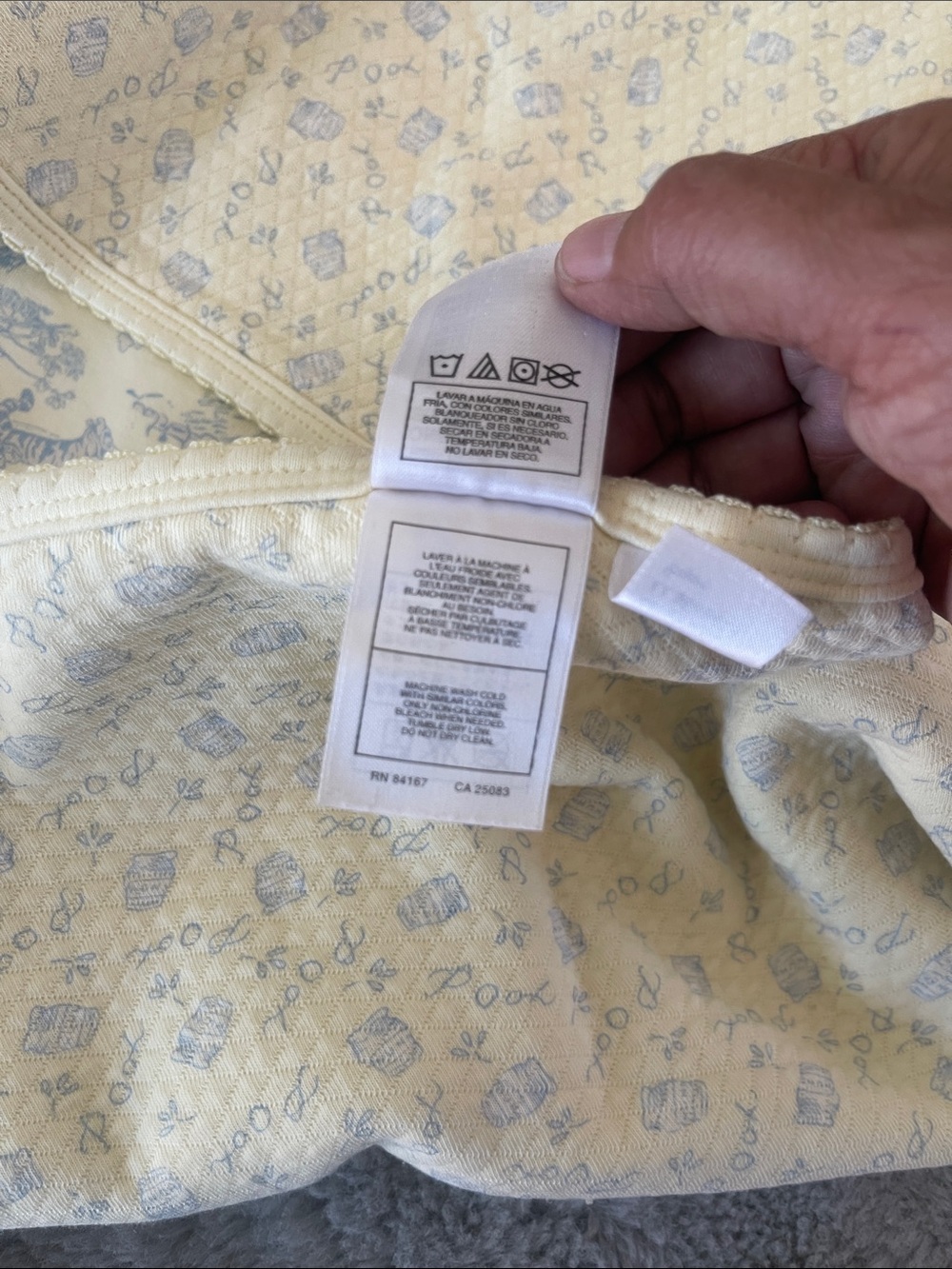 Vintage Walt Disney World Winnie The Pooh Baby Blanket - Picture 7 of 13